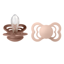 BIBS - Supreme  pacifier - Woodchuck/Blush - Str.2
